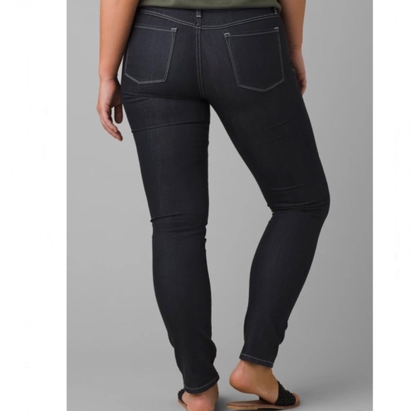 Prana Kayla Performance Stretch Denim Wash Mid-Rise Skinny Jeans Size 6 - Picture 2 of 10